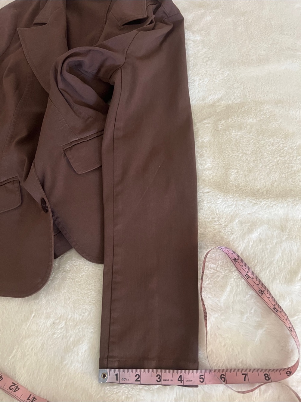 Bisou Bisou Brown Tailored Trench Coat - Picture 16 of 17